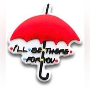 FRIENDS Iconic I’ll Be There For You Umbrella Shoe Charm for Crocs Shoes or Bags